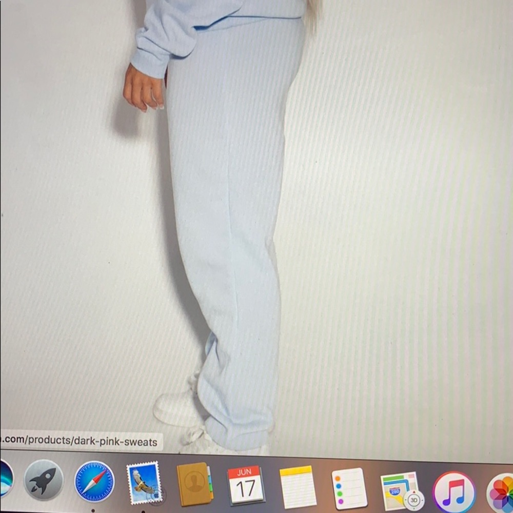 saski light blue sweats